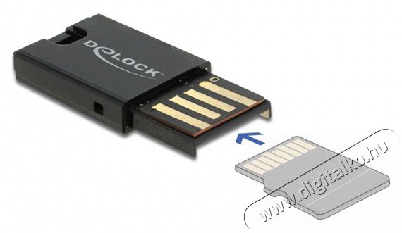 Delock 91603 Micro SD mem&oacute;riak&aacute;rty&aacute;khoz USB 2.0 k&aacute;rtyaolvas&oacute; Mem&oacute;ria k&aacute;rtya / Pendrive - MicroSD / MicroSDHC k&aacute;rtya - 398732