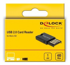 Delock 91603 Micro SD mem&oacute;riak&aacute;rty&aacute;khoz USB 2.0 k&aacute;rtyaolvas&oacute; Mem&oacute;ria k&aacute;rtya / Pendrive - MicroSD / MicroSDHC k&aacute;rtya - 398732