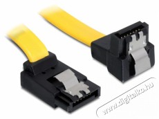 Delock 82820 SATA 6 Gb/s 30cm egyenes/90°-os fém kábel Iroda és számítástechnika - Számítógép tartozék - SATA kábel - 387687