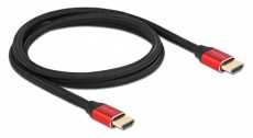 Delock 85773 1m Ultra nagy sebességű HDMI 48Gbps 8K 60Hz piros kábel Mobil / Kommunikáció / Smart - Tablet / E-book kiegészítő, tok - Kábel - 452533