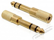 Delock 65361 sztere&oacute; jack apa 6.35 mm > sztere&oacute; jack anya 3.5 mm 3 pin f&eacute;m adapter - Iroda &eacute;s sz&aacute;m&iacute;t&aacute;stechnika - Egy&eacute;b sz&aacute;m&iacute;t&aacute;stechnikai term&eacute;k - 466693