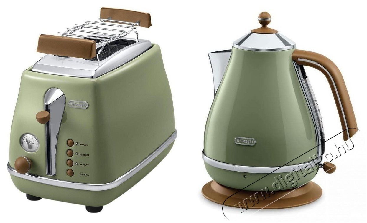Delonghi Icona Vintage reggeliző kollekci&oacute; - z&ouml;ld (KBOV2001. GR & CTOV2103. GR) &Uacute;jdons&aacute;gok - &Uacute;j term&eacute;kek - 513061