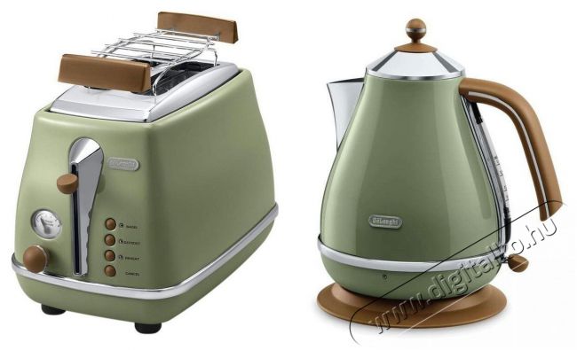 Delonghi Icona Vintage reggeliző kollekci&oacute; - z&ouml;ld (KBOV2001. GR & CTOV2103. GR) &Uacute;jdons&aacute;gok - &Uacute;j term&eacute;kek - 513061