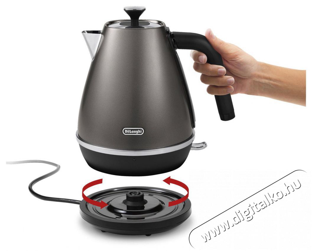 Delonghi KBIN2001.TB Distinta Titanium Konyhai term&eacute;kek - V&iacute;zforral&oacute; / teafőző - 513038