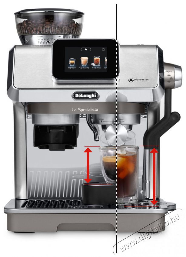 Delonghi La Specialista Touch EC9455.M Konyhai term&eacute;kek - K&aacute;v&eacute;főző / k&aacute;v&eacute;&ouml;rlő / kieg&eacute;sz&iacute;tő - Pressz&oacute; k&aacute;v&eacute;főző - 529364