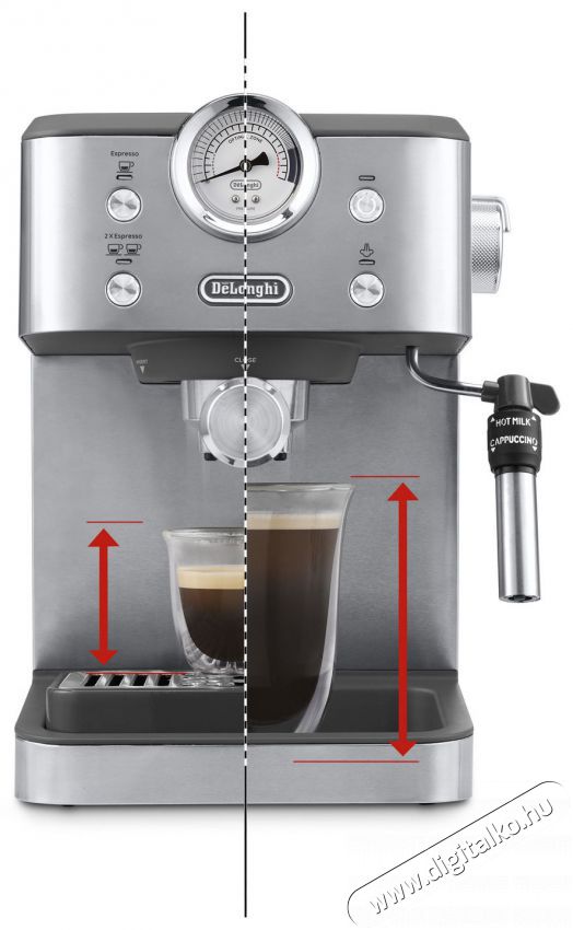 Delonghi Linea Classic EM450.M Konyhai term&eacute;kek - K&aacute;v&eacute;főző / k&aacute;v&eacute;&ouml;rlő / kieg&eacute;sz&iacute;tő - Pressz&oacute; k&aacute;v&eacute;főző - 529366