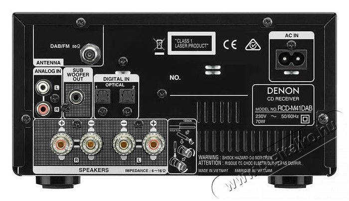 Denon RCD-M41 DAB+ sztere&oacute; CD/r&aacute;di&oacute;erős&iacute;tő - premium ez&uuml;st Audio-Video / Hifi / Multim&eacute;dia - Hifi - Sztere&oacute; - CD / DVD / Multim&eacute;dia lej&aacute;tsz&oacute;s r&aacute;di&oacute;erős&iacute;tő - 319217