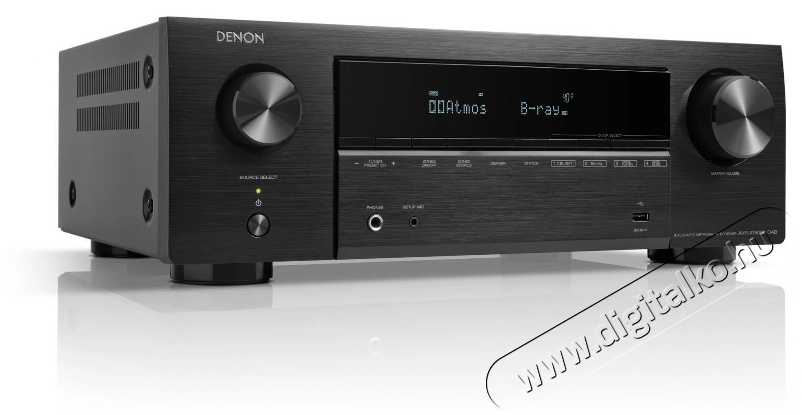 Denon AVR-X1800H DAB - fekete Audio-Video / Hifi / Multim&eacute;dia - Hifi - Sztere&oacute; - CD / DVD / Multim&eacute;dia lej&aacute;tsz&oacute;s r&aacute;di&oacute;erős&iacute;tő - 511430