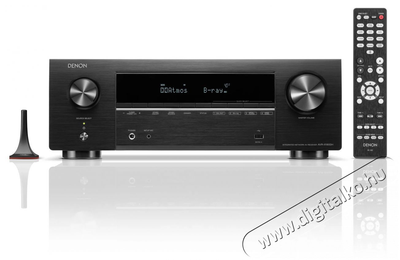 Denon AVR-X1800H - fekete Audio-Video / Hifi / Multim&eacute;dia - Hifi - Sztere&oacute; - CD / DVD / Multim&eacute;dia lej&aacute;tsz&oacute;s r&aacute;di&oacute;erős&iacute;tő - 511433
