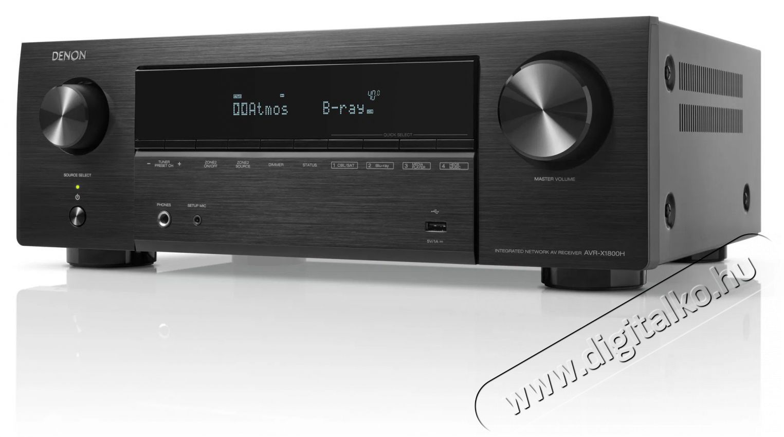 Denon AVR-X1800H - fekete Audio-Video / Hifi / Multim&eacute;dia - Hifi - Sztere&oacute; - CD / DVD / Multim&eacute;dia lej&aacute;tsz&oacute;s r&aacute;di&oacute;erős&iacute;tő - 511433