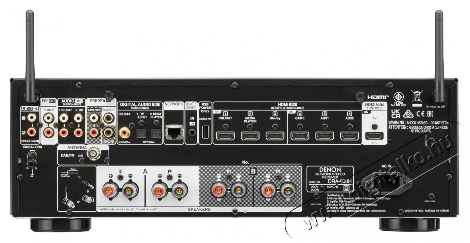 Denon DRA-900H - fekete Audio-Video / Hifi / Multim&eacute;dia - Hifi - Sztere&oacute; - CD / DVD / Multim&eacute;dia lej&aacute;tsz&oacute;s r&aacute;di&oacute;erős&iacute;tő - 511431