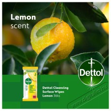 Dettol antibakteri&aacute;lis fel&uuml;lettiszt&iacute;t&oacute;, citrom illat&uacute;, 36 darab H&aacute;ztart&aacute;s / Otthon / K&uuml;lt&eacute;r - Tiszt&iacute;t&oacute; / mos&oacute; - Kieg&eacute;sz&iacute;tő - 504729