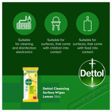 Dettol antibakteri&aacute;lis fel&uuml;lettiszt&iacute;t&oacute;, citrom illat&uacute;, 36 darab H&aacute;ztart&aacute;s / Otthon / K&uuml;lt&eacute;r - Tiszt&iacute;t&oacute; / mos&oacute; - Kieg&eacute;sz&iacute;tő - 504729