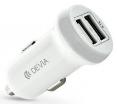 Devia ST330810 Devia Smart dual port USB 3.1a/2xUSB kimenettel aut&oacute;s t&ouml;ltő - feh&eacute;r Mobil / Kommunik&aacute;ci&oacute; / Smart - Mobiltelefon kieg&eacute;sz&iacute;tő / tok - H&aacute;l&oacute;zati-, aut&oacute;s t&ouml;ltő - 369233