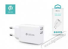 Devia ST329593 Smart 2xUSB kimenettel h&aacute;l&oacute;zati t&ouml;ltő Mobil / Kommunik&aacute;ci&oacute; / Smart - Mobiltelefon kieg&eacute;sz&iacute;tő / tok - H&aacute;l&oacute;zati-, aut&oacute;s t&ouml;ltő - 385570