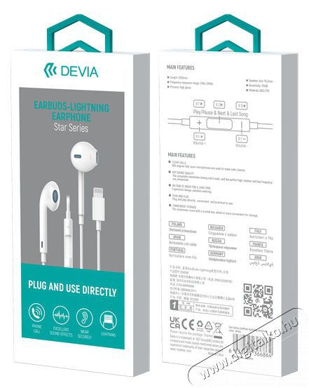 Devia ST366864 Star Lightning feh&eacute;r f&uuml;lhallgat&oacute; Audio-Video / Hifi / Multim&eacute;dia - F&uuml;l &eacute;s Fejhallgat&oacute;k - F&uuml;lhallgat&oacute; - 477455
