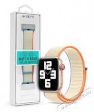 Devia ST364624 Apple Watch 38/40/41mm fehér szövet sport szíj Mobil / Kommunikáció / Smart - Mobiltelefon kiegészítő / tok - Kiegészítő - 478456