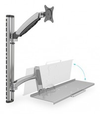 DIGITUS flexibilis fali monitor (VESA 100x100) + billentyűzet tart&oacute; konzol Tv kieg&eacute;sz&iacute;tők - Fali tart&oacute; / konzol - Fali k&eacute;sz&uuml;l&eacute;k tart&oacute; - 391882