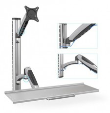 DIGITUS flexibilis fali monitor (VESA 100x100) + billentyűzet tart&oacute; konzol Tv kieg&eacute;sz&iacute;tők - Fali tart&oacute; / konzol - Fali k&eacute;sz&uuml;l&eacute;k tart&oacute; - 391882