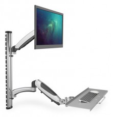 DIGITUS flexibilis fali monitor (VESA 100x100) + billentyűzet tart&oacute; konzol Tv kieg&eacute;sz&iacute;tők - Fali tart&oacute; / konzol - Fali k&eacute;sz&uuml;l&eacute;k tart&oacute; - 391882
