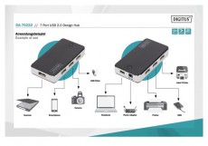 DIGITUS 7 portos USB hub Iroda &eacute;s sz&aacute;m&iacute;t&aacute;stechnika - Sz&aacute;m&iacute;t&oacute;g&eacute;p tartoz&eacute;k - USB k&aacute;bel - 393687