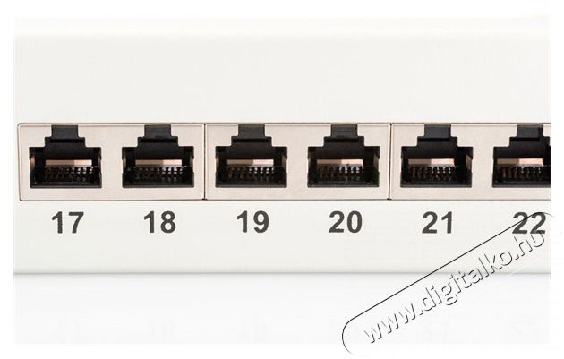 DIGITUS CAT6 24port 19 1U Kompakt sz&uuml;rke &aacute;rny&eacute;kolt Patch Panel Iroda &eacute;s sz&aacute;m&iacute;t&aacute;stechnika - H&aacute;l&oacute;zat - H&aacute;l&oacute;zati kieg&eacute;sz&iacute;tő - 393096