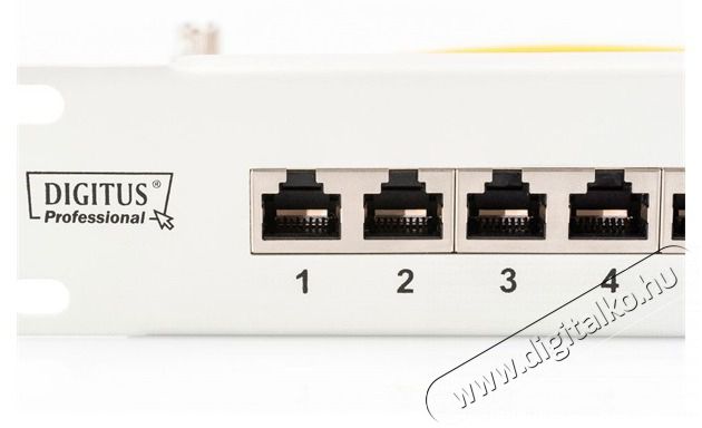 DIGITUS CAT6 24port 19 1U Kompakt sz&uuml;rke &aacute;rny&eacute;kolt Patch Panel Iroda &eacute;s sz&aacute;m&iacute;t&aacute;stechnika - H&aacute;l&oacute;zat - H&aacute;l&oacute;zati kieg&eacute;sz&iacute;tő - 393096