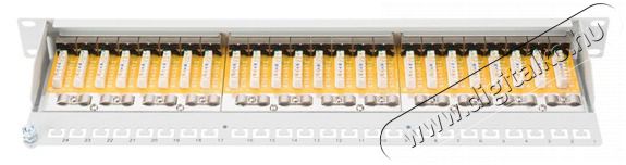 DIGITUS CAT6 24port 19 1U Kompakt sz&uuml;rke &aacute;rny&eacute;kolt Patch Panel Iroda &eacute;s sz&aacute;m&iacute;t&aacute;stechnika - H&aacute;l&oacute;zat - H&aacute;l&oacute;zati kieg&eacute;sz&iacute;tő - 393096