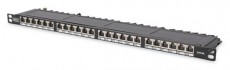 DIGITUS CAT6 HD 24port 19" 0,5U kompakt fekete &aacute;rny&eacute;kolt Patch Panel Iroda &eacute;s sz&aacute;m&iacute;t&aacute;stechnika - H&aacute;l&oacute;zat - H&aacute;l&oacute;zati kieg&eacute;sz&iacute;tő - 393082