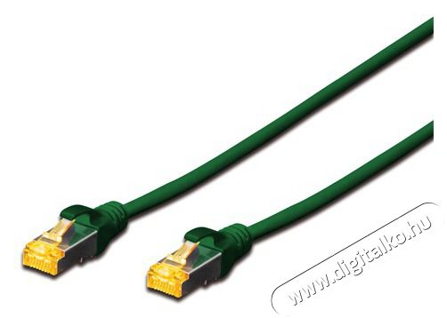 DIGITUS CAT6A S-FTP LSZH 1m z&ouml;ld patch k&aacute;bel Iroda &eacute;s sz&aacute;m&iacute;t&aacute;stechnika - H&aacute;l&oacute;zat - H&aacute;l&oacute;zati kieg&eacute;sz&iacute;tő - 393333