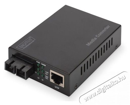 DIGITUS Gigabit MM (RJ45-SC) m&eacute;dia konverter Iroda &eacute;s sz&aacute;m&iacute;t&aacute;stechnika - H&aacute;l&oacute;zat - H&aacute;l&oacute;zati kieg&eacute;sz&iacute;tő - 393076