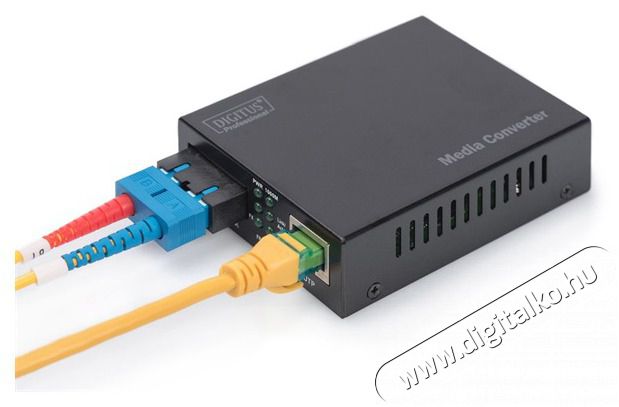 DIGITUS Gigabit MM (RJ45-SC) m&eacute;dia konverter Iroda &eacute;s sz&aacute;m&iacute;t&aacute;stechnika - H&aacute;l&oacute;zat - H&aacute;l&oacute;zati kieg&eacute;sz&iacute;tő - 393076