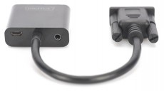 DIGITUS VGA apa -> HDMI anya adapter audio k&aacute;bellel Tv kieg&eacute;sz&iacute;tők - K&aacute;bel / csatlakoz&oacute; - Csatlakoz&oacute; / eloszt&oacute; / &aacute;talak&iacute;t&oacute; - 393653