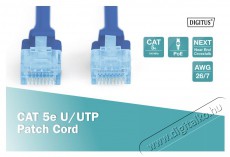 DIGITUS CAT5e U/UTP PVC 5m k&eacute;k patch k&aacute;bel Iroda &eacute;s sz&aacute;m&iacute;t&aacute;stechnika - H&aacute;l&oacute;zat - H&aacute;l&oacute;zati kieg&eacute;sz&iacute;tő - 393530