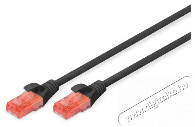 DIGITUS CAT6 U/UTP LSZH 5m fekete patch k&aacute;bel Iroda &eacute;s sz&aacute;m&iacute;t&aacute;stechnika - H&aacute;l&oacute;zat - H&aacute;l&oacute;zati kieg&eacute;sz&iacute;tő - 393552