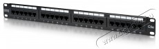 DIGITUS CAT5e 24port 19" 1U fekete &aacute;rny&eacute;kolatlan Patch Panel Iroda &eacute;s sz&aacute;m&iacute;t&aacute;stechnika - H&aacute;l&oacute;zat - H&aacute;l&oacute;zati kieg&eacute;sz&iacute;tő - 393071