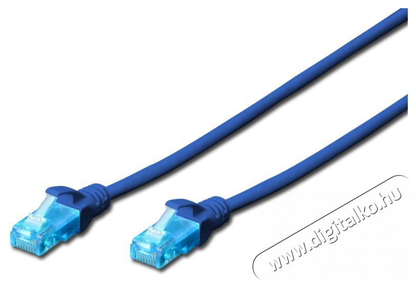 DIGITUS CAT5e U/UTP PVC 2m k&eacute;k patch k&aacute;bel Iroda &eacute;s sz&aacute;m&iacute;t&aacute;stechnika - H&aacute;l&oacute;zat - H&aacute;l&oacute;zati kieg&eacute;sz&iacute;tő - 393561
