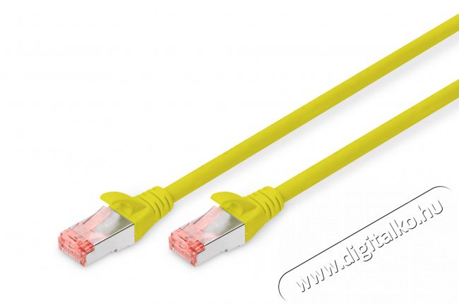 DIGITUS CAT6 S-FTP LSZH 1m s&aacute;rga patch k&aacute;bel Iroda &eacute;s sz&aacute;m&iacute;t&aacute;stechnika - H&aacute;l&oacute;zat - H&aacute;l&oacute;zati kieg&eacute;sz&iacute;tő - 393328