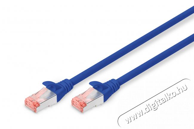 DIGITUS CAT6 S-FTP LSZH 5m k&eacute;k patch k&aacute;bel Iroda &eacute;s sz&aacute;m&iacute;t&aacute;stechnika - H&aacute;l&oacute;zat - H&aacute;l&oacute;zati kieg&eacute;sz&iacute;tő - 393331