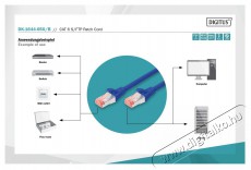 DIGITUS CAT6 S-FTP LSZH 5m k&eacute;k patch k&aacute;bel Iroda &eacute;s sz&aacute;m&iacute;t&aacute;stechnika - H&aacute;l&oacute;zat - H&aacute;l&oacute;zati kieg&eacute;sz&iacute;tő - 393331