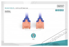 DIGITUS CAT6 U/UTP LSZH 3m k&eacute;k patch k&aacute;bel Iroda &eacute;s sz&aacute;m&iacute;t&aacute;stechnika - H&aacute;l&oacute;zat - H&aacute;l&oacute;zati kieg&eacute;sz&iacute;tő - 393578