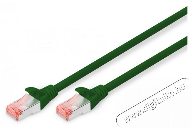 DIGITUS CAT6 S-FTP LSZH 10m z&ouml;ld patch k&aacute;bel Iroda &eacute;s sz&aacute;m&iacute;t&aacute;stechnika - H&aacute;l&oacute;zat - H&aacute;l&oacute;zati kieg&eacute;sz&iacute;tő - 393262