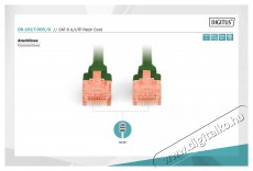 DIGITUS CAT6 U/UTP LSZH 0,5m z&ouml;ld patch k&aacute;bel Iroda &eacute;s sz&aacute;m&iacute;t&aacute;stechnika - H&aacute;l&oacute;zat - H&aacute;l&oacute;zati kieg&eacute;sz&iacute;tő - 393517