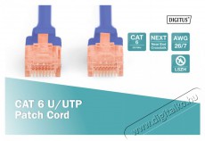 DIGITUS CAT6 U/UTP LSZH 1m k&eacute;k patch k&aacute;bel Iroda &eacute;s sz&aacute;m&iacute;t&aacute;stechnika - H&aacute;l&oacute;zat - H&aacute;l&oacute;zati kieg&eacute;sz&iacute;tő - 393533