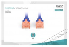 DIGITUS CAT6 U/UTP LSZH 1m k&eacute;k patch k&aacute;bel Iroda &eacute;s sz&aacute;m&iacute;t&aacute;stechnika - H&aacute;l&oacute;zat - H&aacute;l&oacute;zati kieg&eacute;sz&iacute;tő - 393533