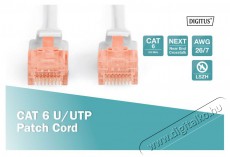 DIGITUS CAT6 U/UTP LSZH 25m sz&uuml;rke patch k&aacute;bel Iroda &eacute;s sz&aacute;m&iacute;t&aacute;stechnika - H&aacute;l&oacute;zat - H&aacute;l&oacute;zati kieg&eacute;sz&iacute;tő - 393524
