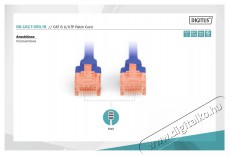 DIGITUS CAT6 U/UTP LSZH 5m k&eacute;k patch k&aacute;bel Iroda &eacute;s sz&aacute;m&iacute;t&aacute;stechnika - H&aacute;l&oacute;zat - H&aacute;l&oacute;zati kieg&eacute;sz&iacute;tő - 393529