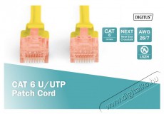 DIGITUS CAT6 U/UTP LSZH 5m s&aacute;rga patch k&aacute;bel Iroda &eacute;s sz&aacute;m&iacute;t&aacute;stechnika - H&aacute;l&oacute;zat - H&aacute;l&oacute;zati kieg&eacute;sz&iacute;tő - 393521
