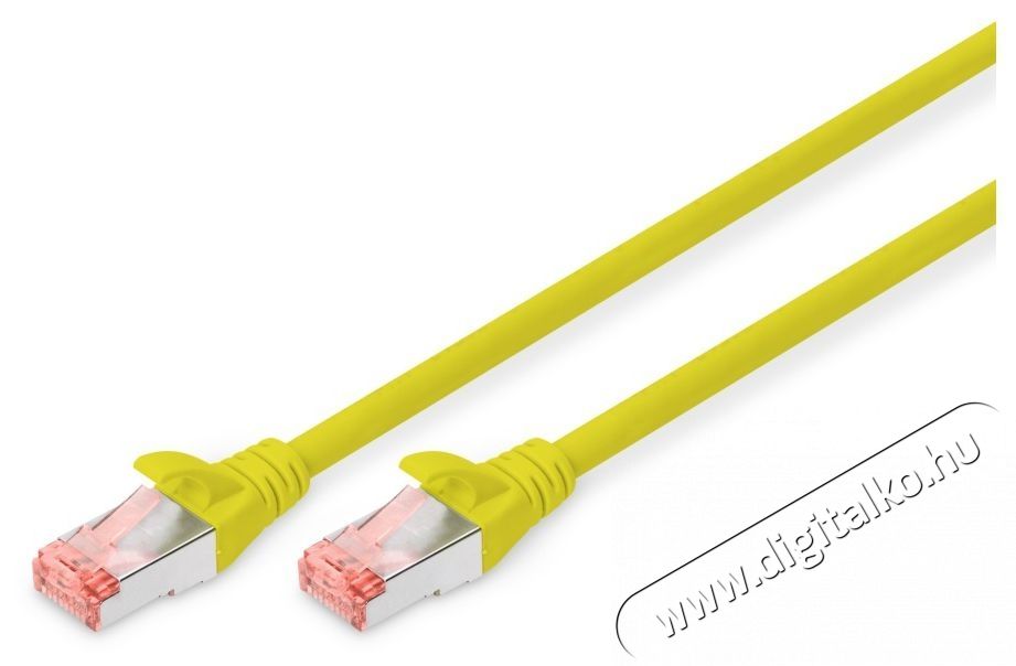 DIGITUS CAT6 S-FTP LSZH 5m s&aacute;rga patch k&aacute;bel Iroda &eacute;s sz&aacute;m&iacute;t&aacute;stechnika - H&aacute;l&oacute;zat - H&aacute;l&oacute;zati kieg&eacute;sz&iacute;tő - 393362