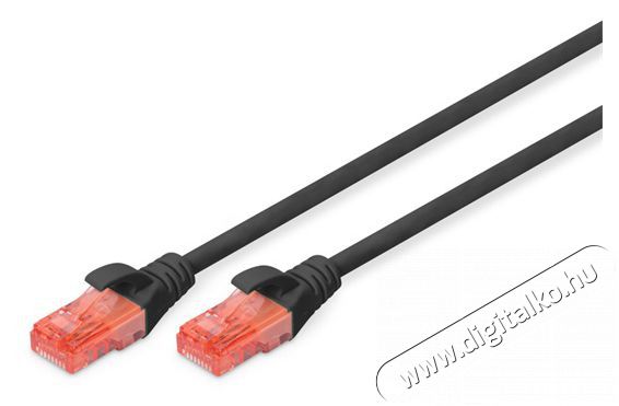 DIGITUS CAT6 U/UTP LSZH 2m fekete patch k&aacute;bel Iroda &eacute;s sz&aacute;m&iacute;t&aacute;stechnika - H&aacute;l&oacute;zat - H&aacute;l&oacute;zati kieg&eacute;sz&iacute;tő - 393540